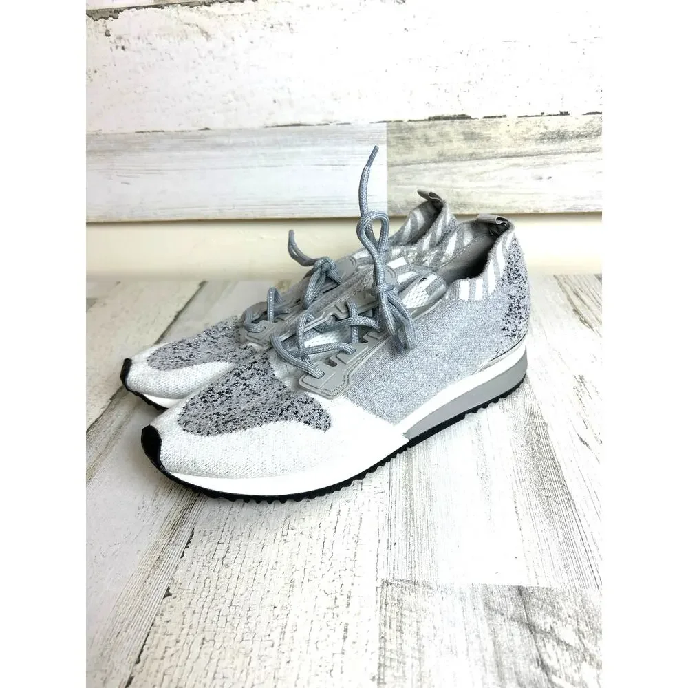 Urban Sport J/Slides Women’s 10 Madeline Grey Knit Color Block Sneakers Shoes